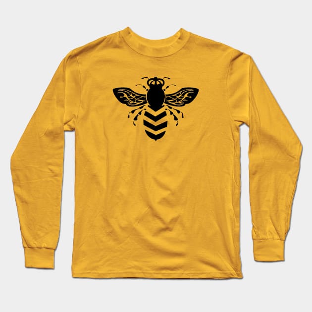 Bee Bold: A Buzz For Clean Air Long Sleeve T-Shirt by Red Crown Design